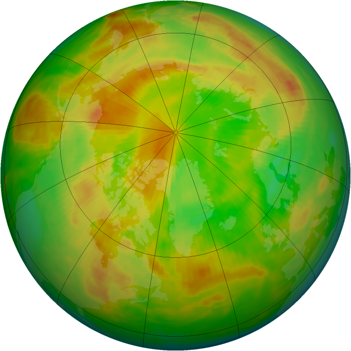 Arctic ozone map for 27 May 1983